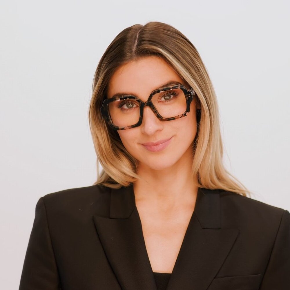 HIP Optical Glasses Laga Hard Case Large Geometric Tortoiseshell - NIB